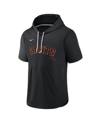 Men's Black San Francisco Giants Springer Short Sleeve Team Pullover Hoodie