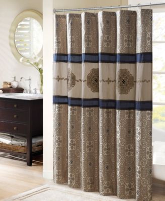 Donovan Embroidered Shower Curtain, 72" x  72"