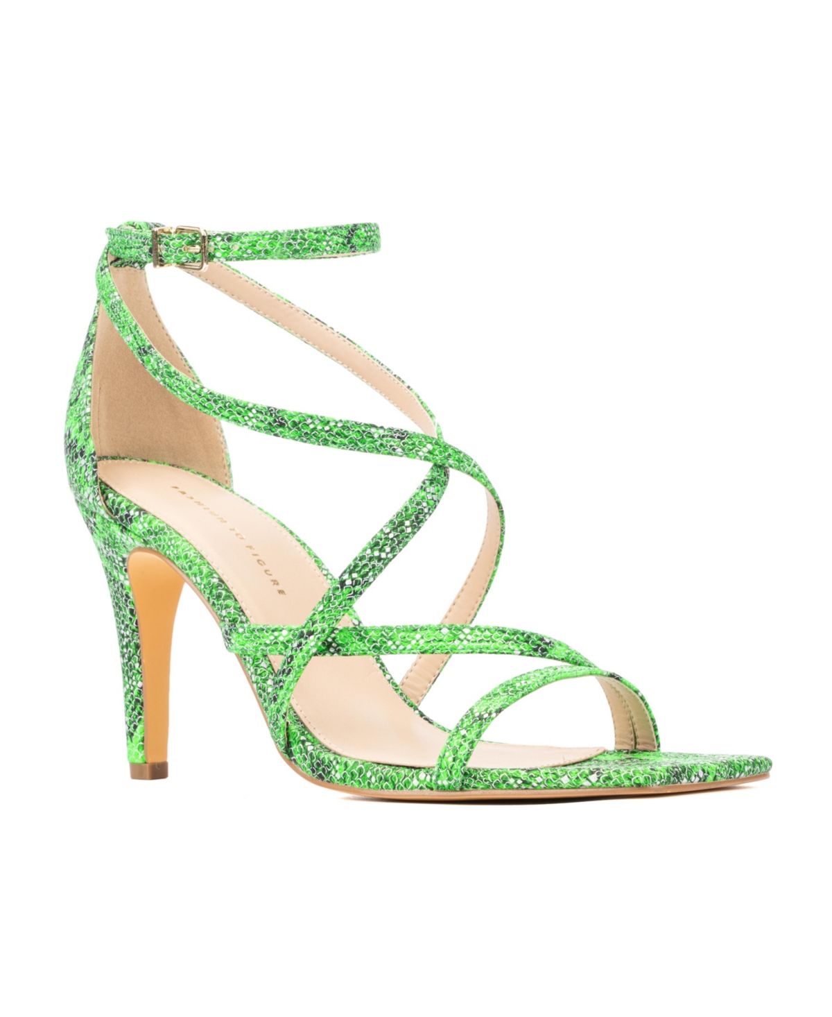 Women's Stella Wide Width Heels Sandals - Green