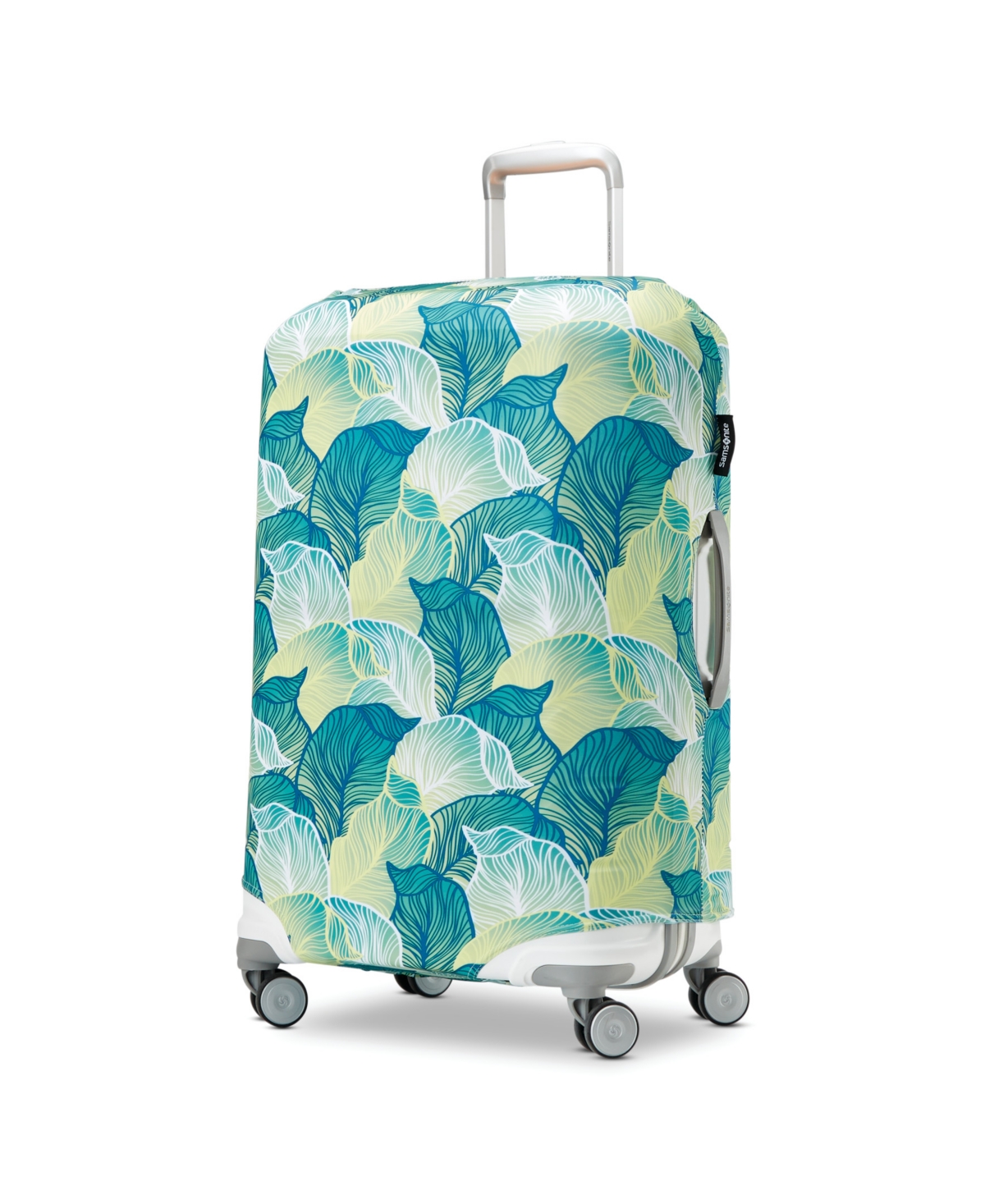 Shop Samsonite Print Luggage Cover In Leaf Print