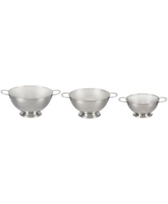 Set of 3 Stainless Steel Colanders