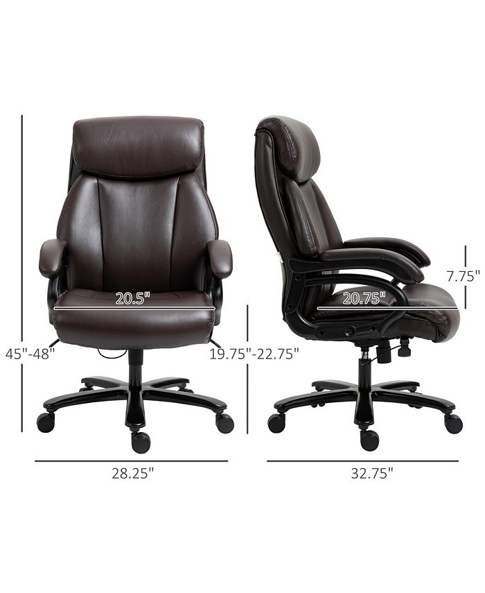 Vinsetto Big and Tall Executive Office Chair 396lbs High Back Desk ...