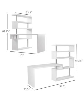 Rotating Core Hobby Desk 4 Tier Hollow Combo Computer Table Display Shelf