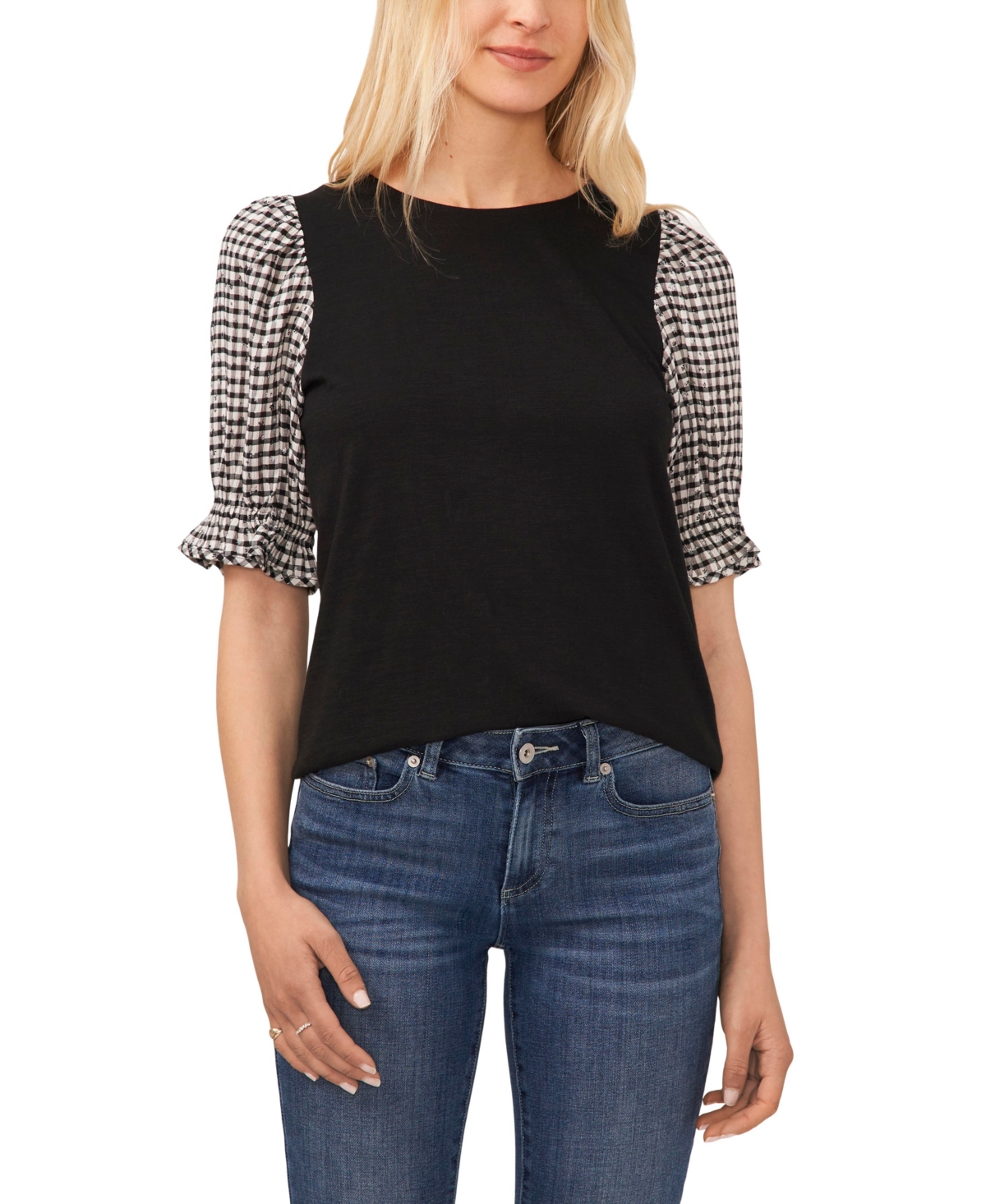 Cece sandy balloon sleeve pullover deals