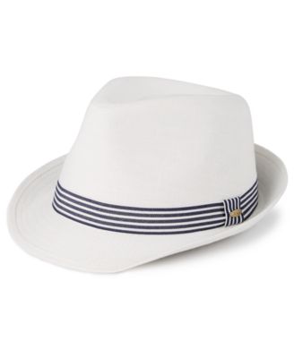 Scala - Men's Striped Band Fedora