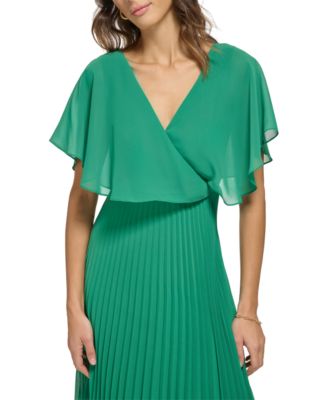 kensie chiffon pleated dress kensie Women's Black Floral Print Twist Front Pleated Midi Dress Size 2