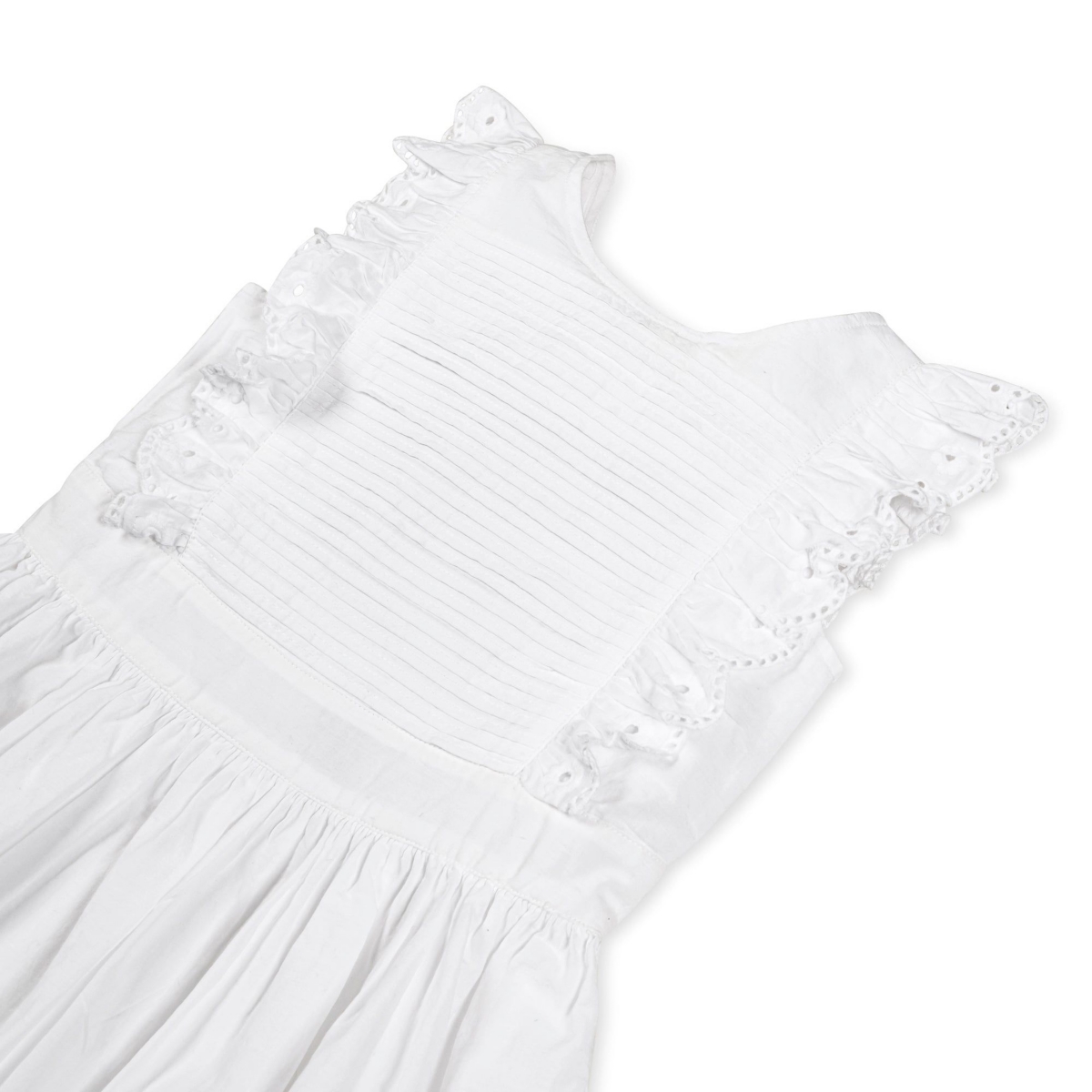 Hope & Henry Little Girls Organic Cotton Flutter Sleeve Fit and Flare Dress