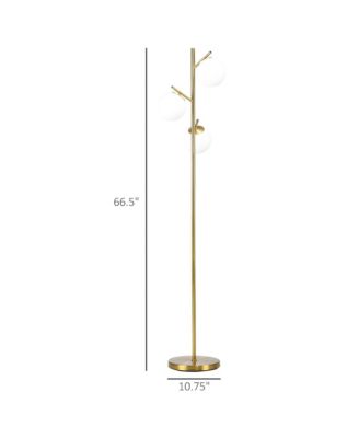 Modern Floor Lamp with Globe Shades, Sding Lamp,
