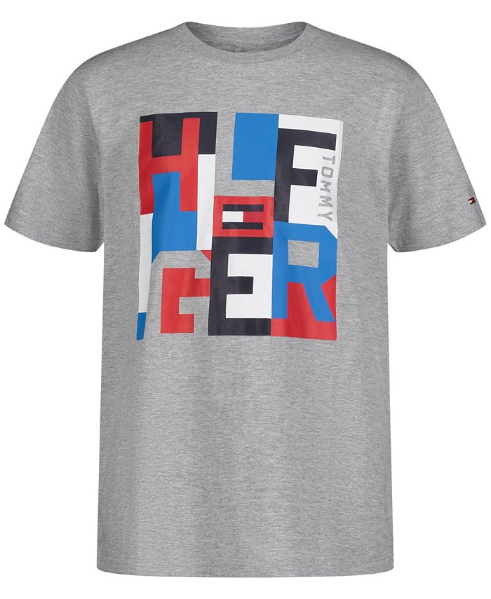 Tommy Hilfiger Big Boys Tetris Short Sleeve T-shirt - Macy's