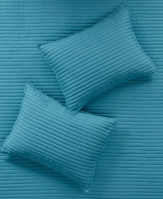 Marina Printed Seersucker 8-Pc. Comforter and Coverlet Set, King/California King