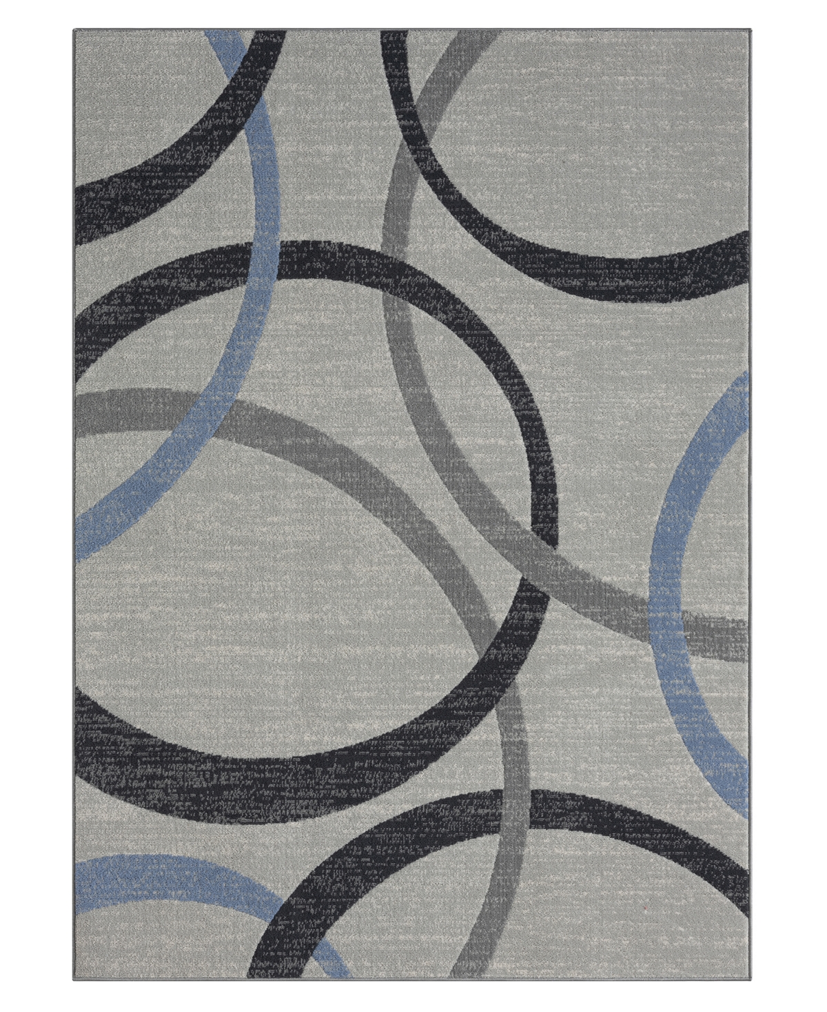 Lr Home Rosy RIDGE82134 7'9in x 9'9in Area Rug - Blue, Gray