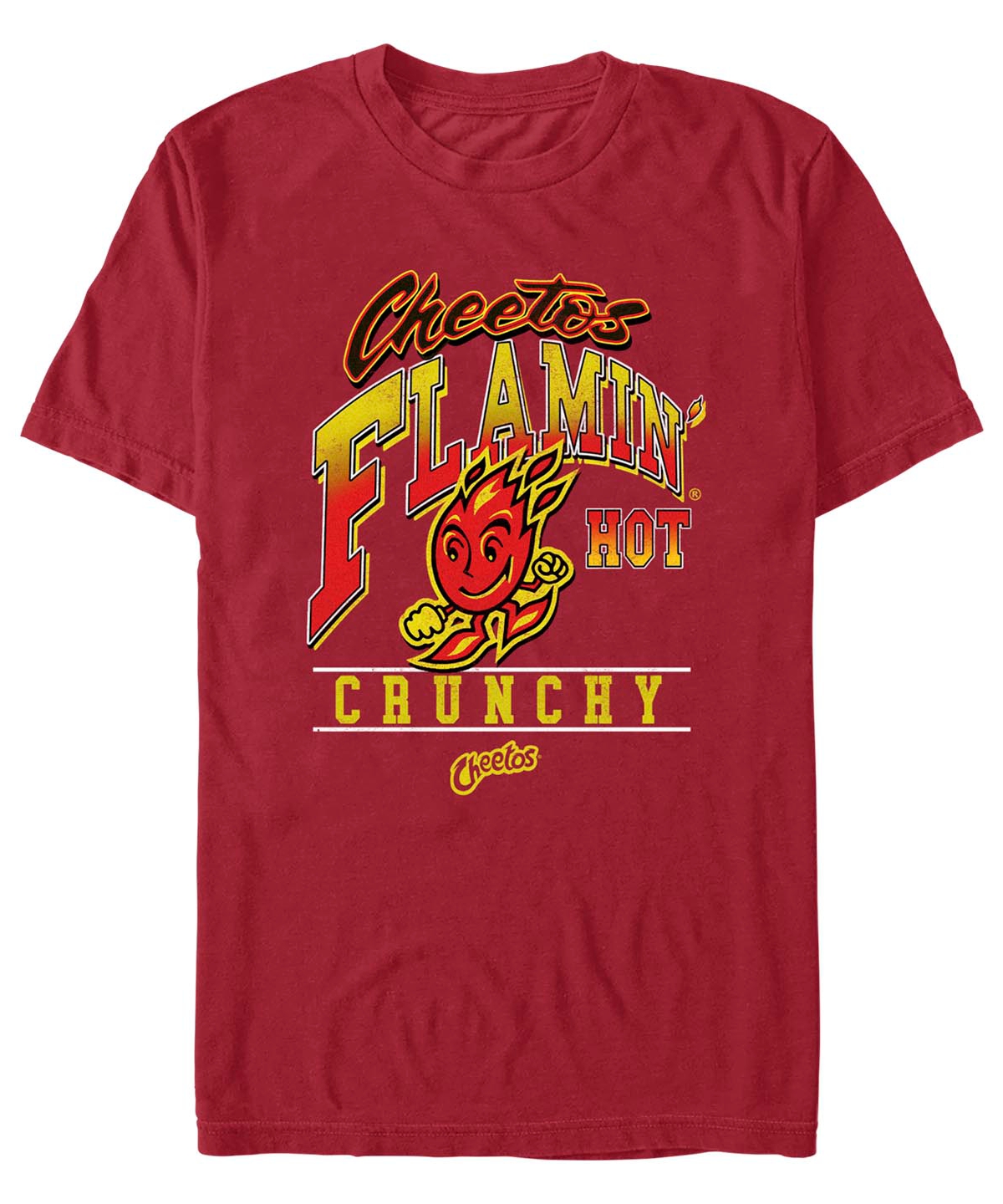 Fifth Sun Men's Cheetos Be Flammin Short Sleeve T-shirt In Cardinal