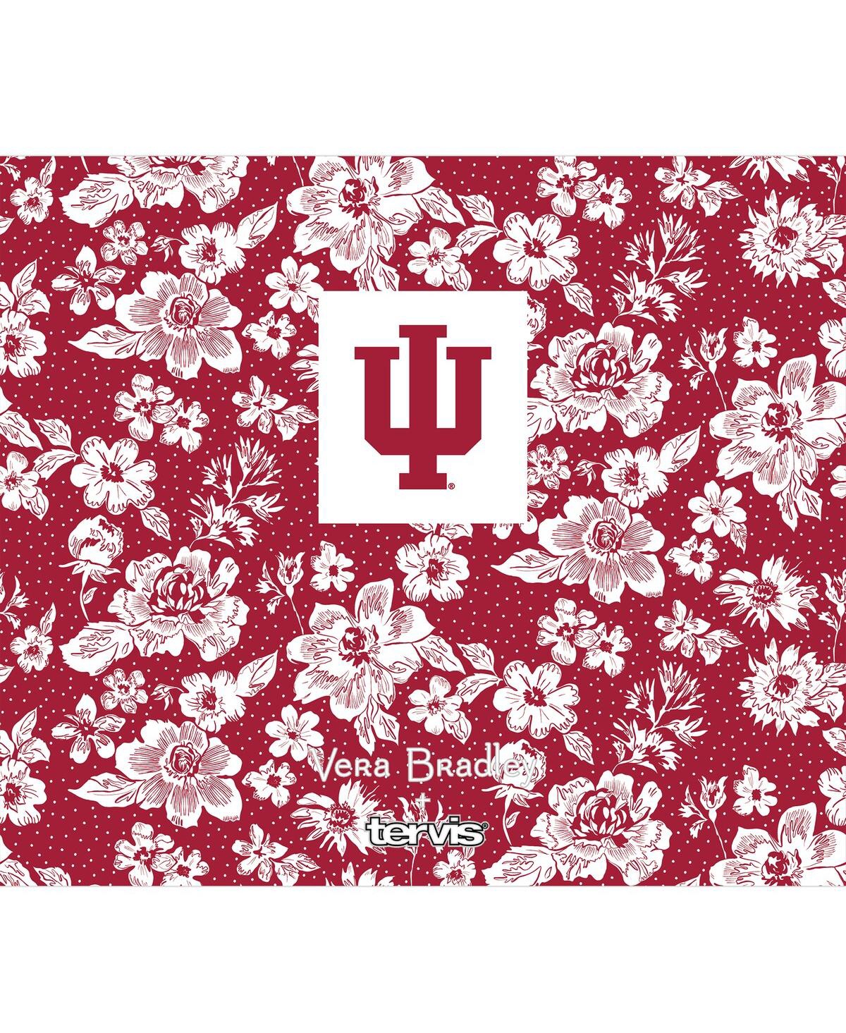 Vera Bradley X Tervis Tumbler Indiana Hoosiers 24 oz Wide Mouth Bottle With Deluxe Lid In Red