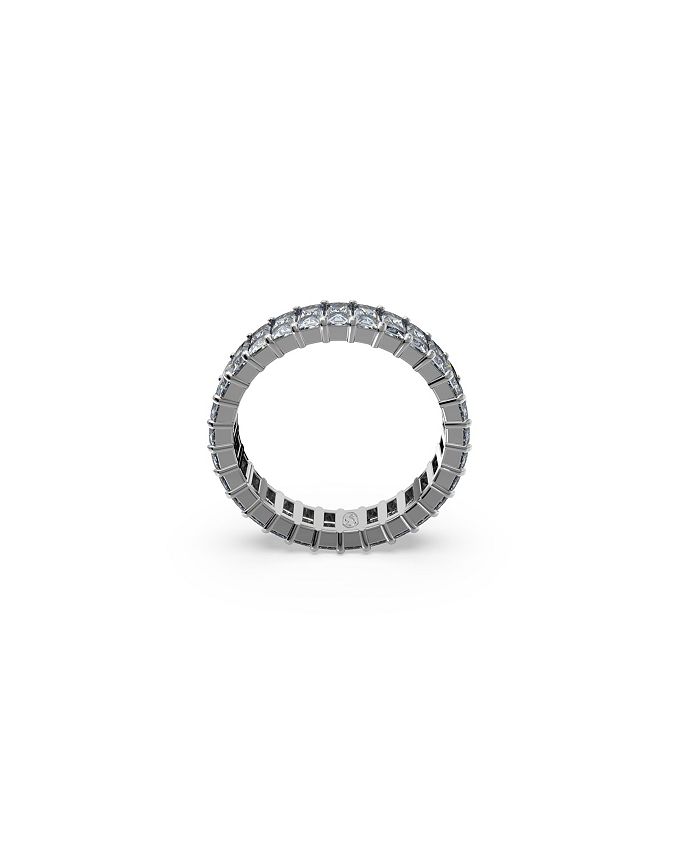 Swarovski Crystal Baguette Cut Gray Matrix Ring - Macy's