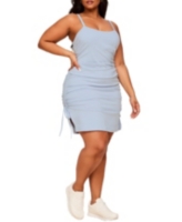 Adore Me Plus Size Felicity Loungewear Dress - Light Blue