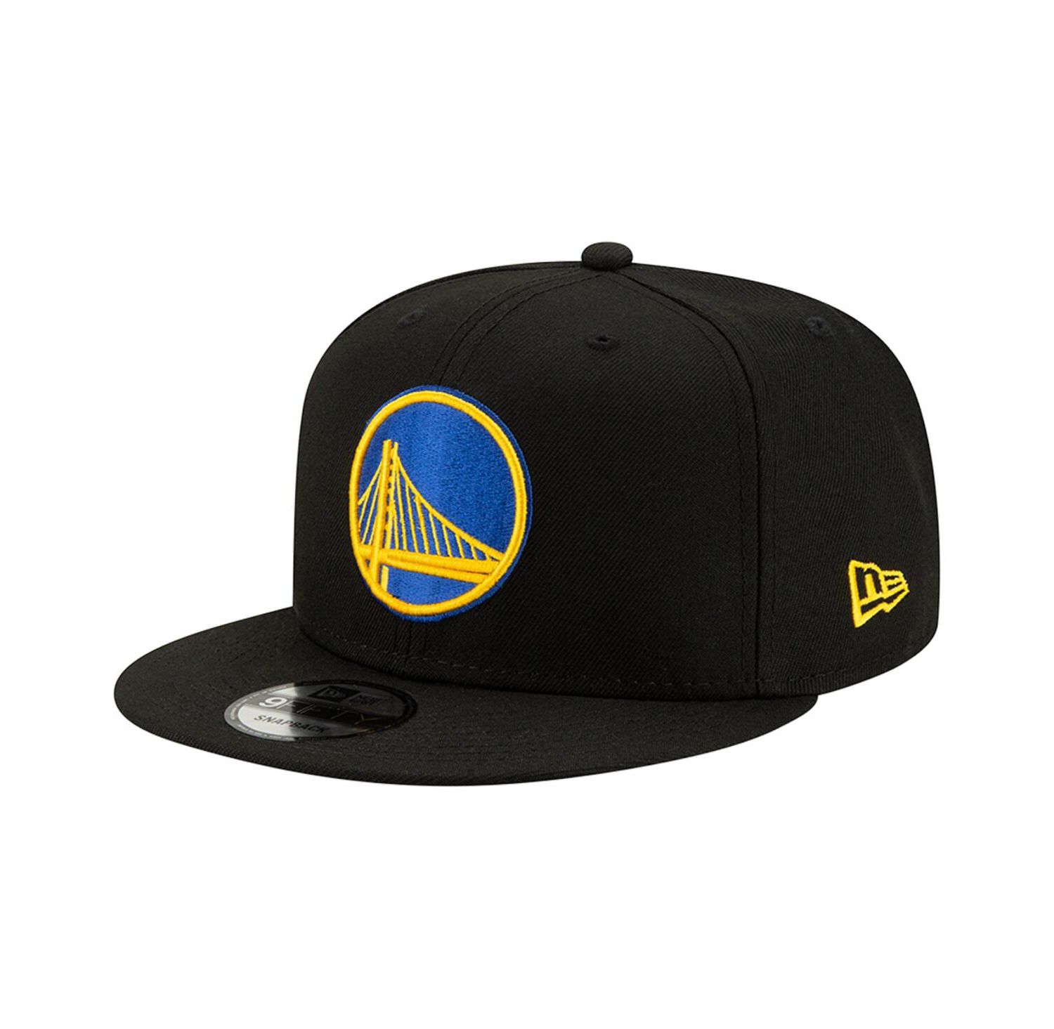 Men's Black Golden State Warriors Official Team Color 9FIFTY Snapback Hat