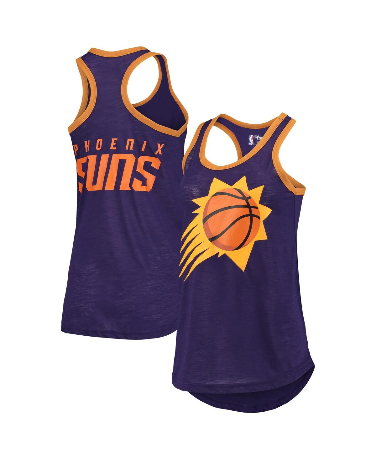 Women's G-iii Sports by Carl Banks Purple Phoenix Suns Showdown Burnout Tank Top - Purple