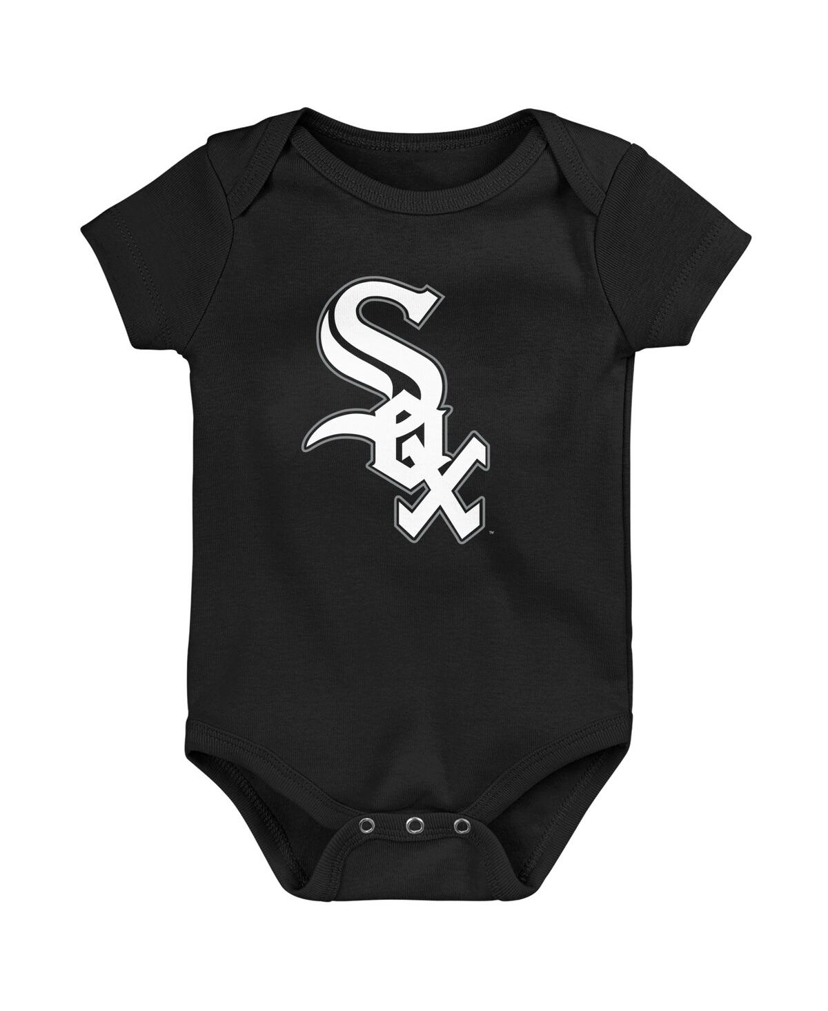 Outerstuff Babies' Newborn And Infant Boys And Girls Black Chicago White Sox Primary Team Logo Bodysuit
