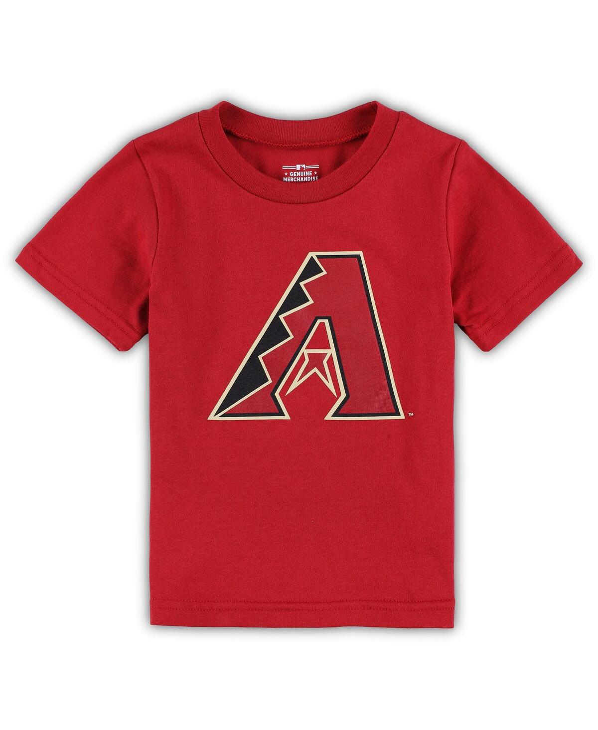 Outerstuff Babies' Toddler Boys And Girls Red Arizona Diamondbacks Team Crew Primary Logo T-shirt