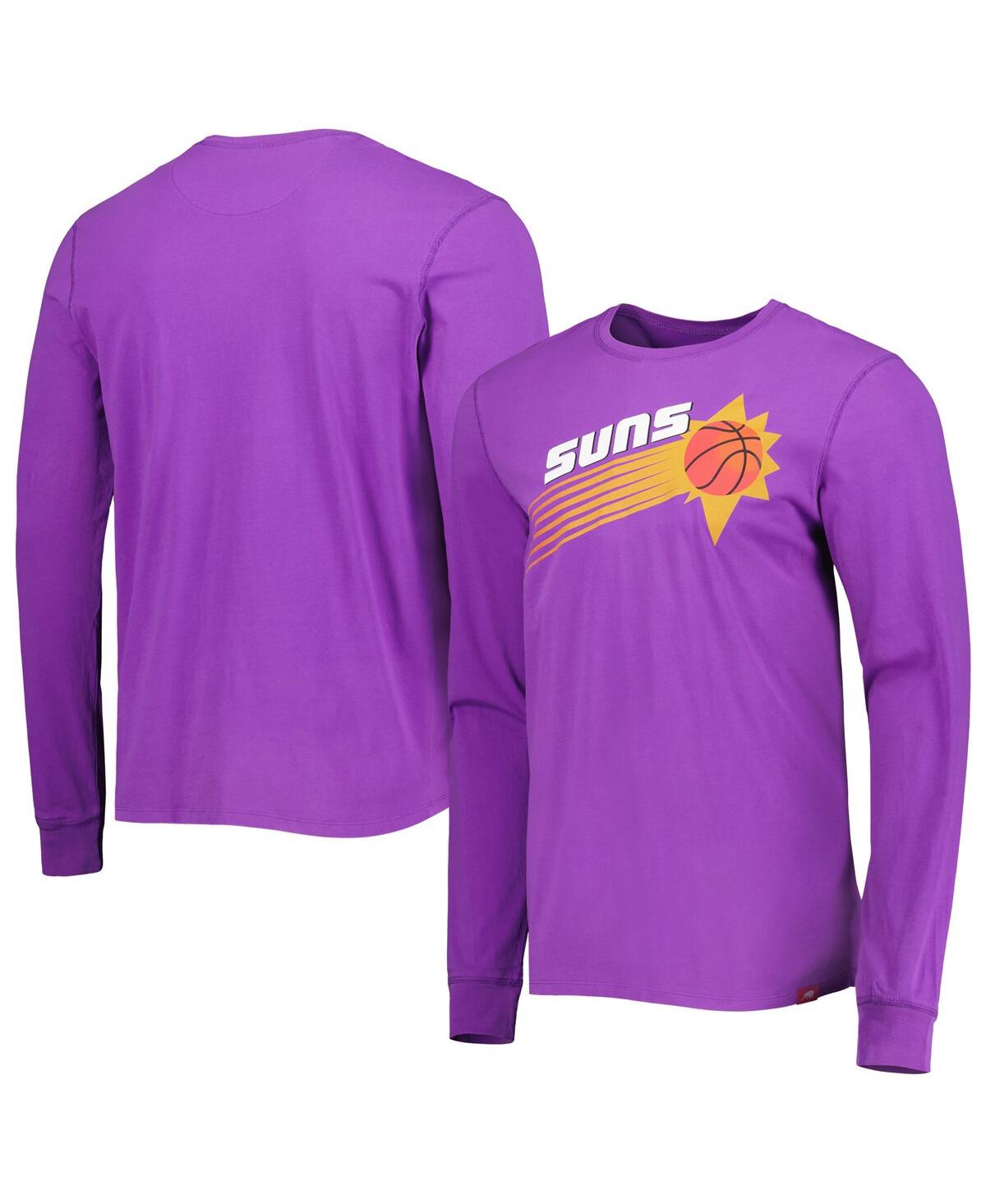 Men's Sportiqe Purple Phoenix Suns Hardwood Classics Mohave Elevated Long Sleeve T-shirt - Purple