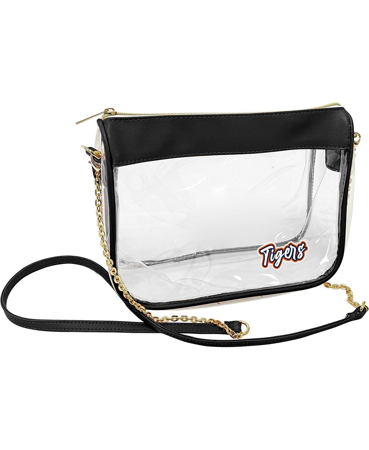 Logo Brands Women's Detroit Tigers Hype Stadium Crossbody Clear Bag