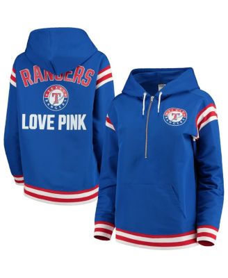 Women's PINK by Victoria's Secret Royal Texas Rangers Anorak Half