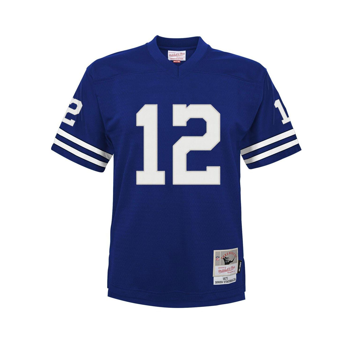 Big Boys and Girls Roger Staubach Navy Dallas Cowboys Retired Player Legacy Jersey