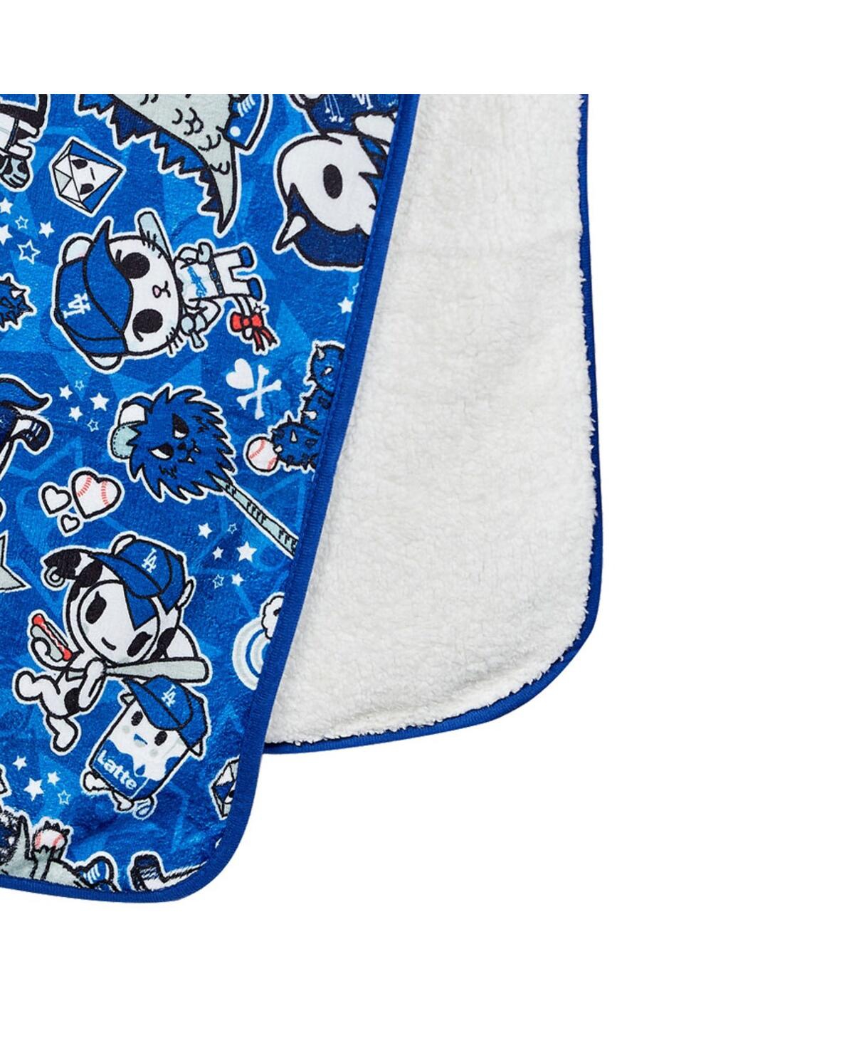 Shop Tokidoki Los Angeles Dodgers 60" X 50" Plush Blanket In Blue