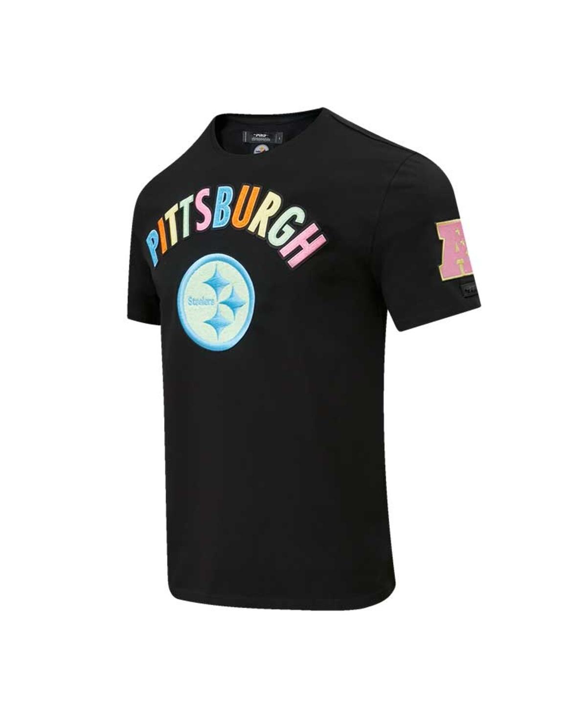 Shop Pro Standard Men's  Black Pittsburgh Steelers Neon Graphic T-shirt