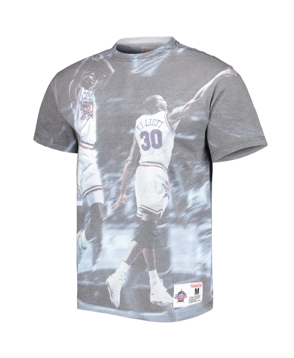 Shop Mitchell & Ness Men's  San Antonio Spurs Above The Rim Graphic T-shirt In Gray
