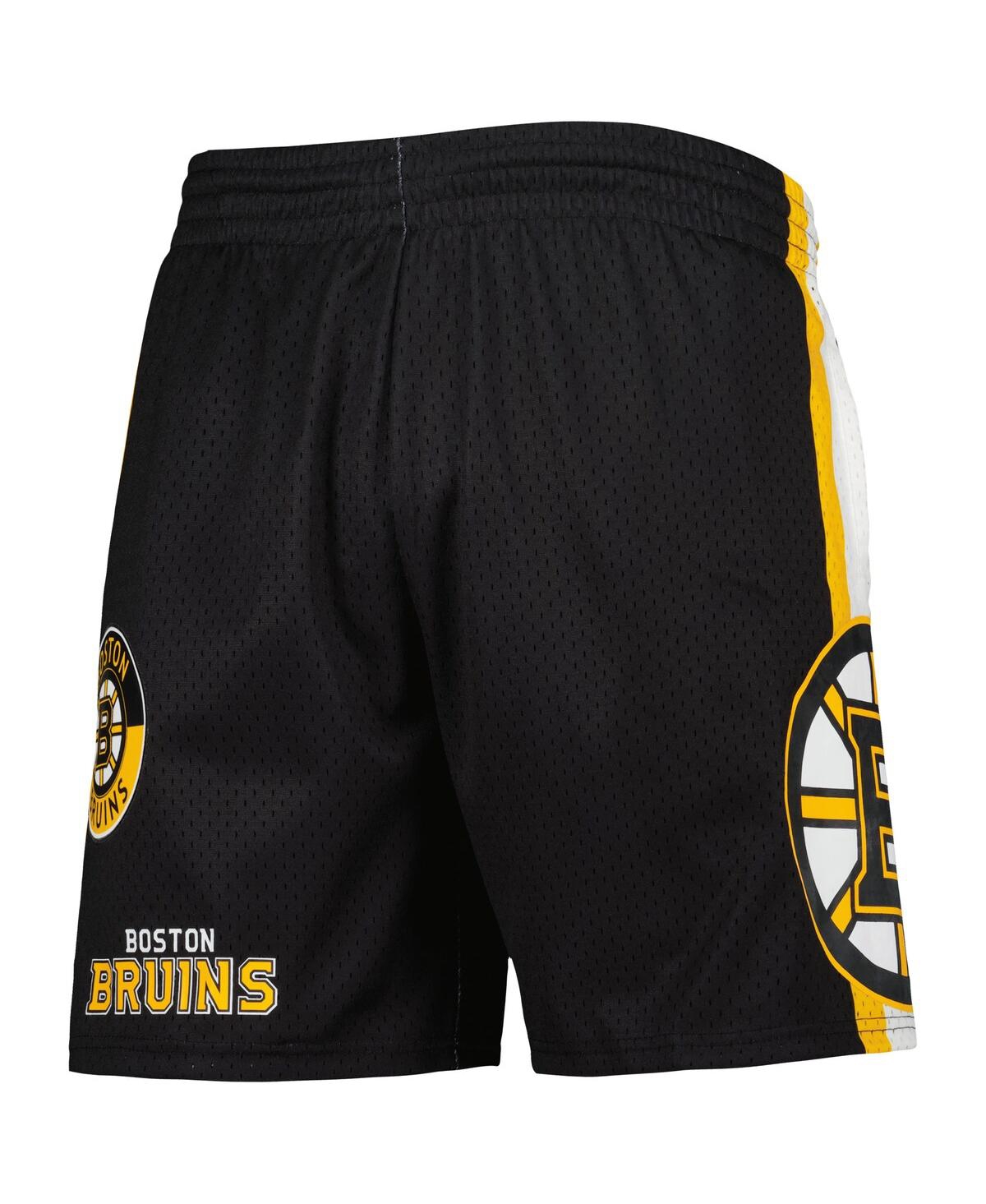 Shop Mitchell & Ness Men's  Black Boston Bruins City Collection Mesh Shorts