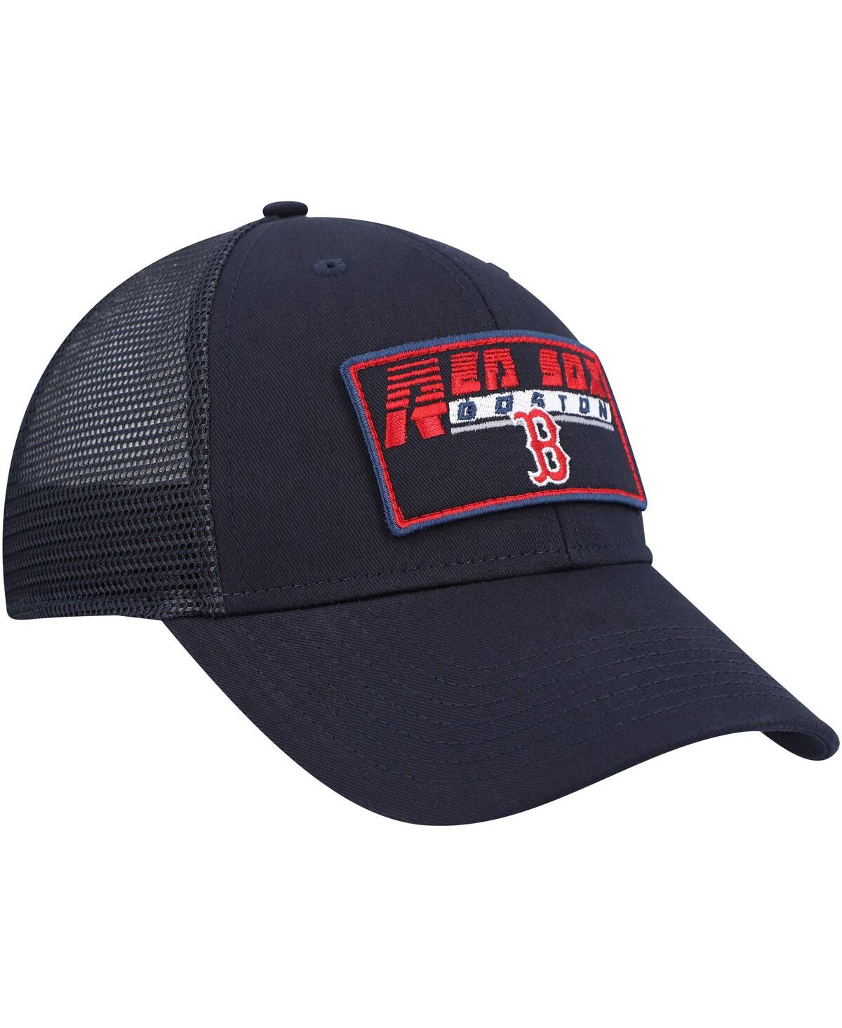 Shop 47 Brand Big Boys And Girls ' Navy Boston Red Sox Levee Mvp Trucker Adjustable Hat