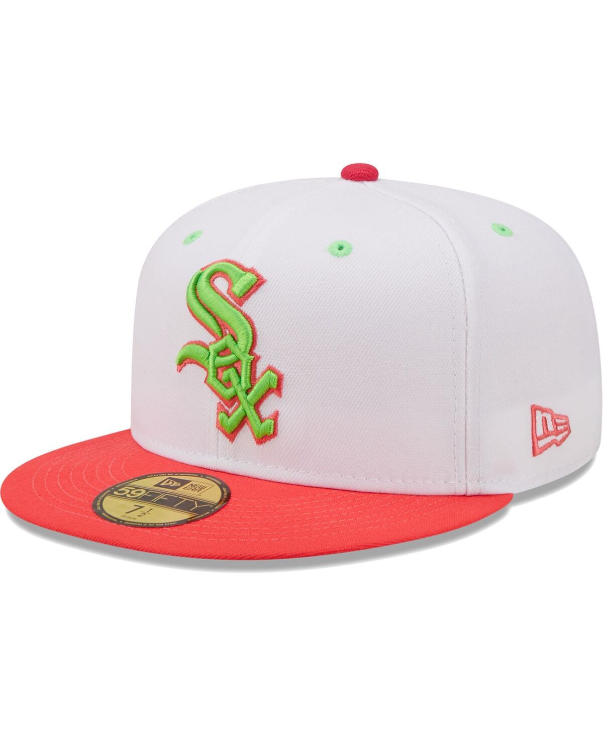 Men's New Era Coral Chicago White Sox 2003 Mlb All-Star Game Strawberry Lolli 59FIFTY Fitted Hat - Coral
