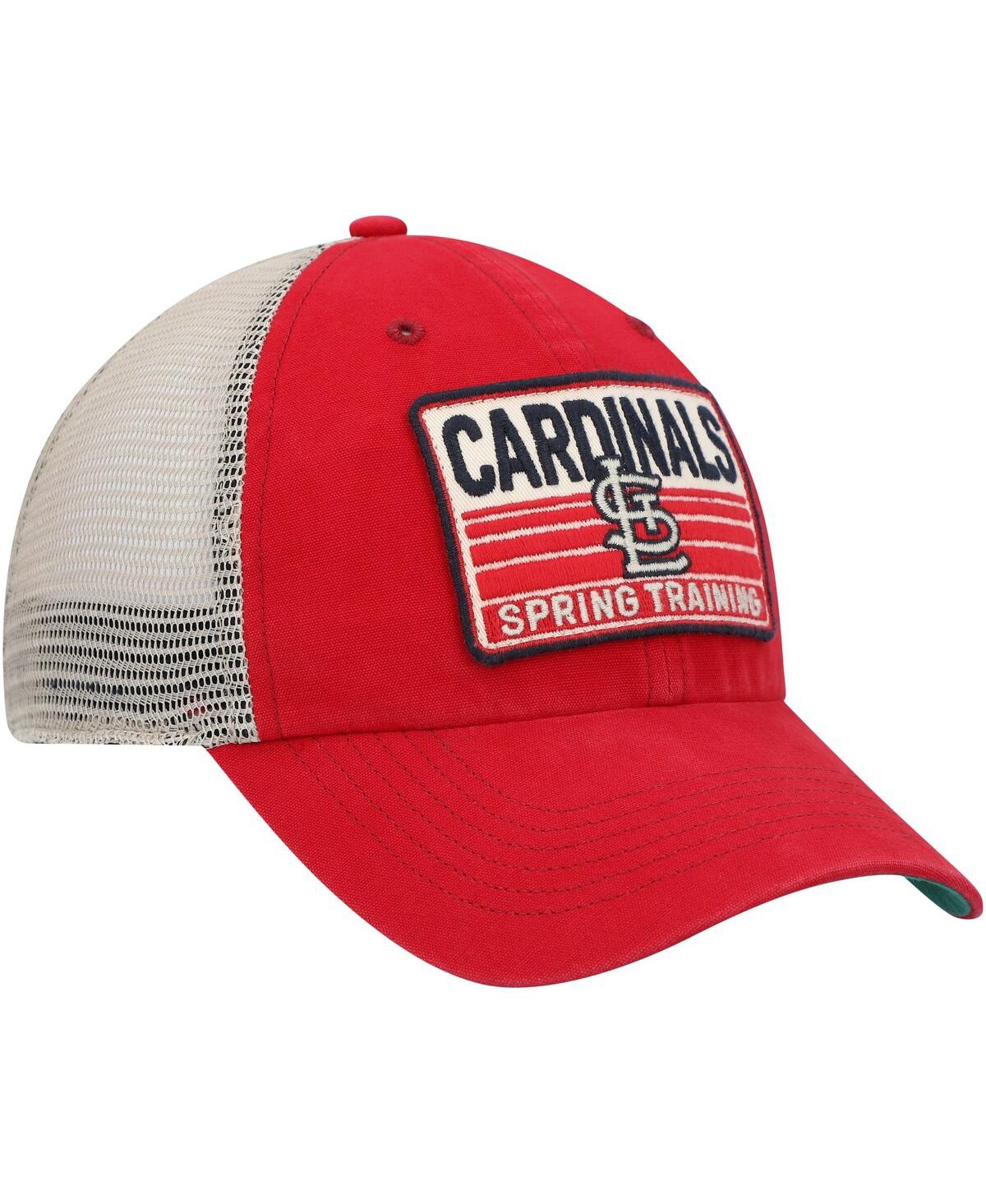 Men's '47 Brand Tan St. Louis Cardinals Four Stroke Clean Up Trucker Snapback Hat - Tan