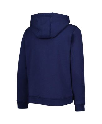 Big Boys and Girls Navy Detroit Tigers Wordmark Full-Zip Fleece Hoodie