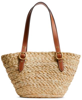 COACH Structured Straw Mini Tote Bag 16 Macy's