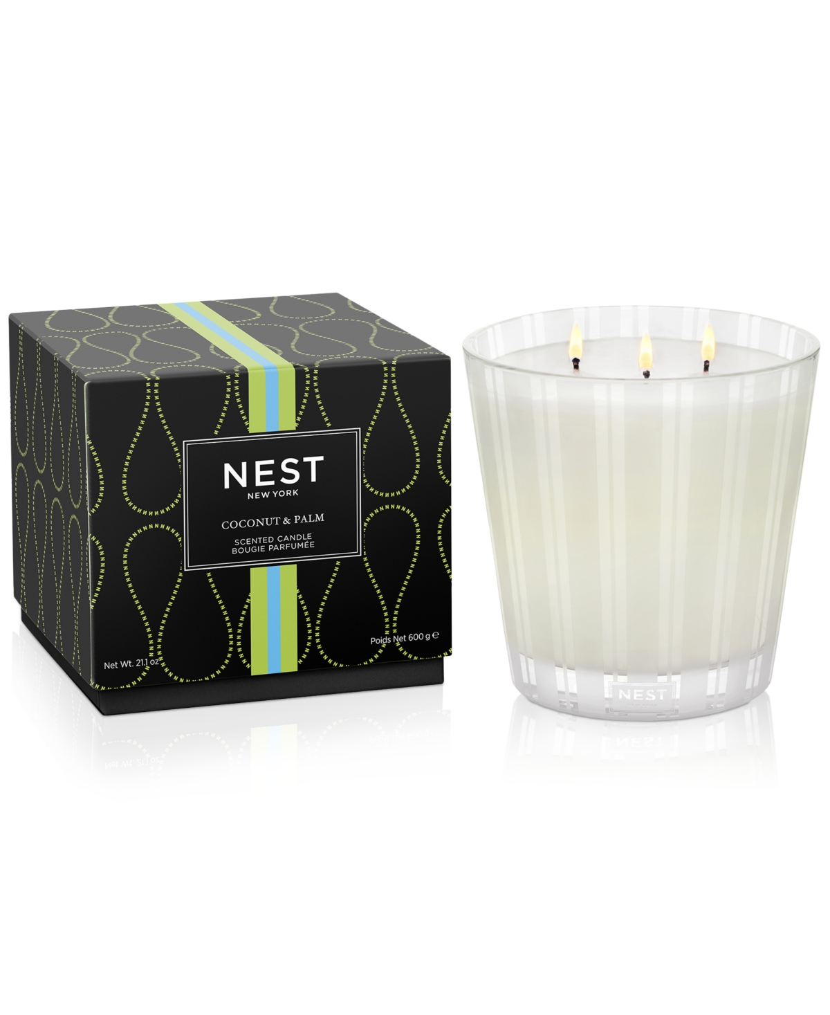 Coconut & Palm 3-Wick Candle, 21.1 oz.