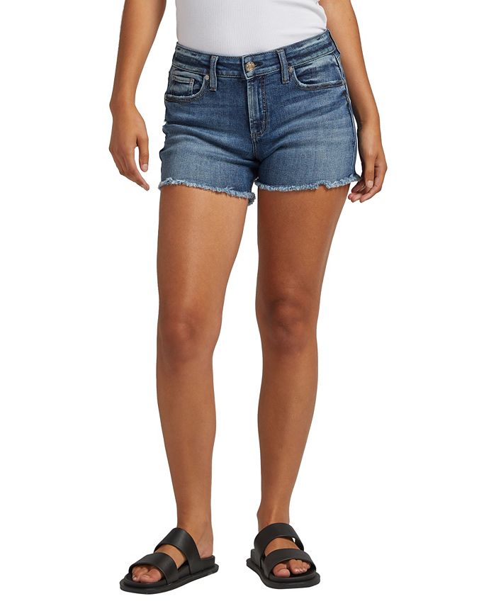 Silver Jeans Co. Women s Suki Stretchy Distressed Curvy Mid Rise