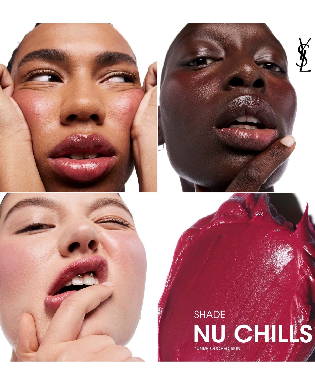 Yves Saint Laurent Nu Lip & Cheek Balmy Tint -(Soft plum)