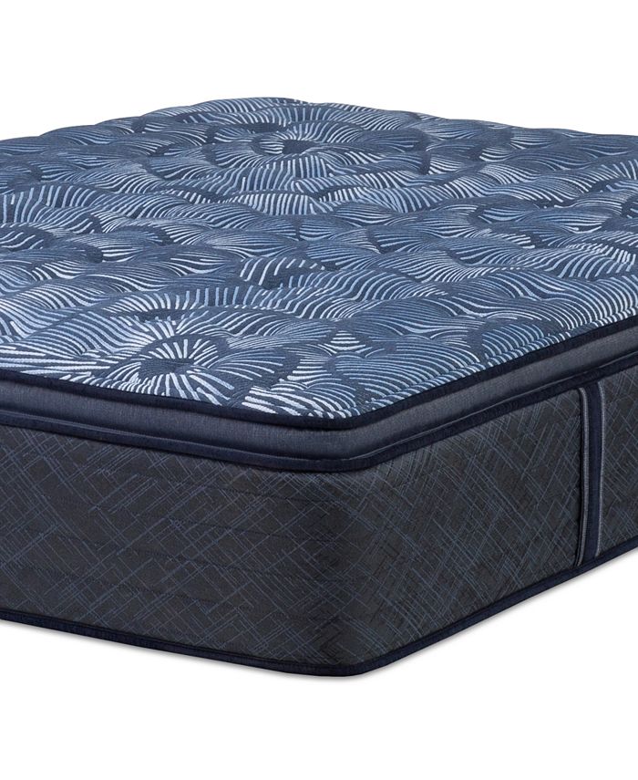 Serta Perfect Sleeper Cobalt Calm 15" Plush Pillow Top Mattress SetQueen Split Macy's