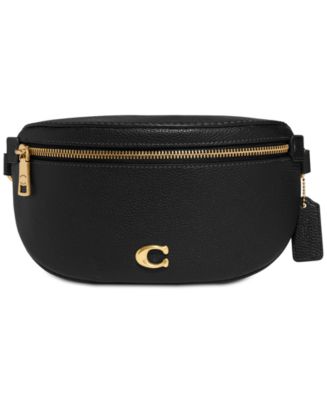 Coachtopia Womens Black Multi Fun Leather Belt Bag