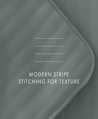 Stripe Stitch 3-Pc. Quilt Set, Full/Queen