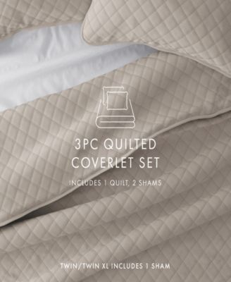 Diamond Stitch 2-Pc. Lightweight Quilt Set, Twin/Twin XL