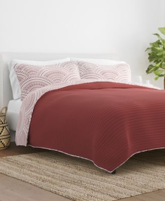 Scallop Reversible 3-Pc. Lightweight Quilt Set, King/California King