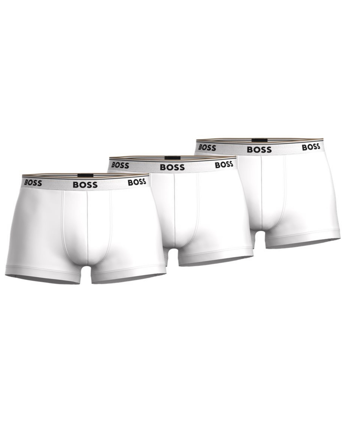 Hugo by Hugo Boss Men's Power 3-Pk. Trunk Underwear - White
