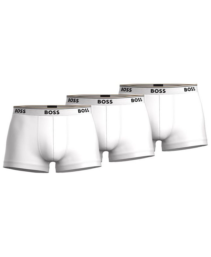 BOSS Men's Power 3-Pk. Trunk Underwear - Macy's