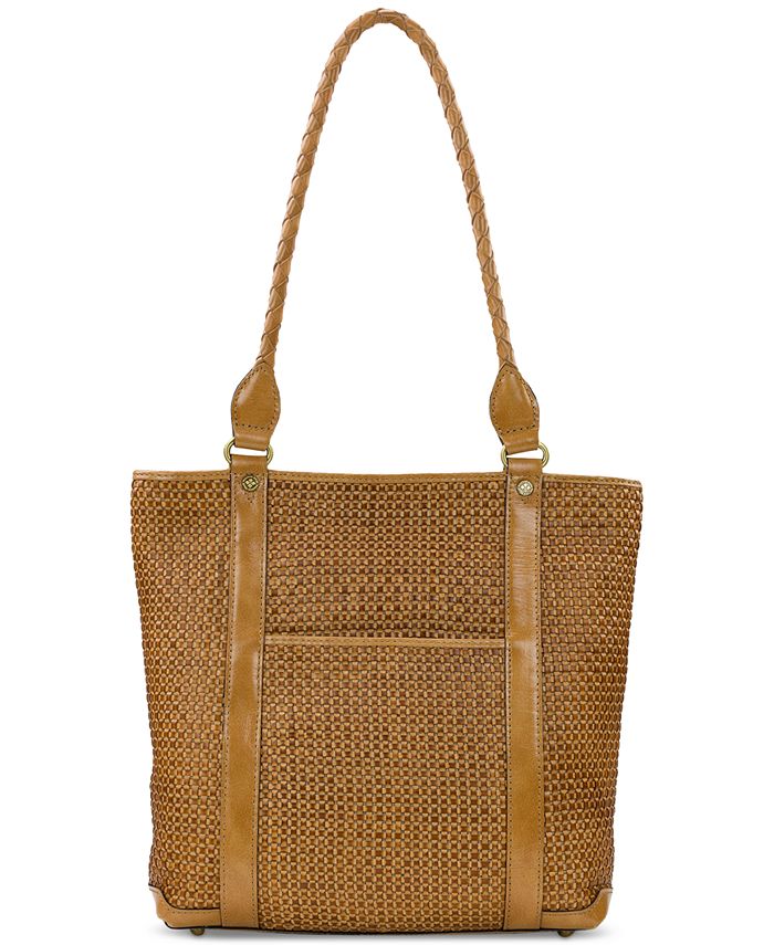 Patricia Nash Rena Tassel Large Woven Leather Tote Bag Macy's
