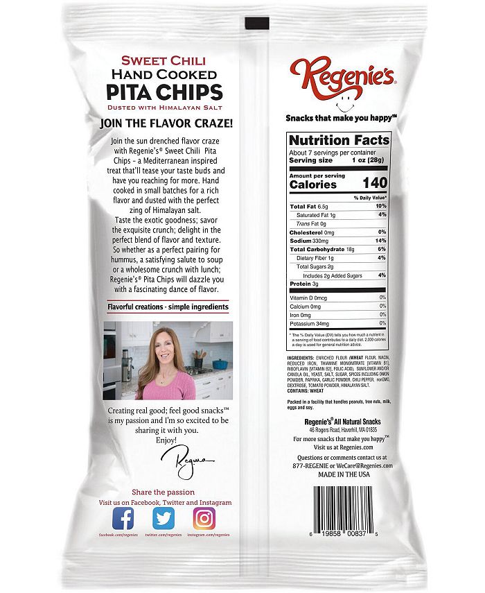 Regenie's Sweet Chili Pita Chips, pack of 6 Macy's