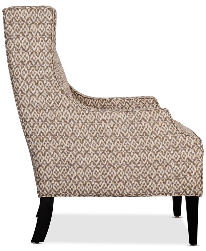 Furniture Kallison Fabric Wing Chair, Created for Macy's Macy's