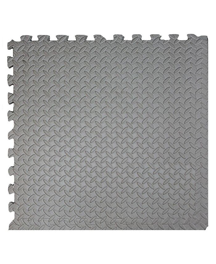 Xspec 3/8" Thick 100 Sq Ft Steel EVA Foam Floor Exercise Gym Mat 25 pcs